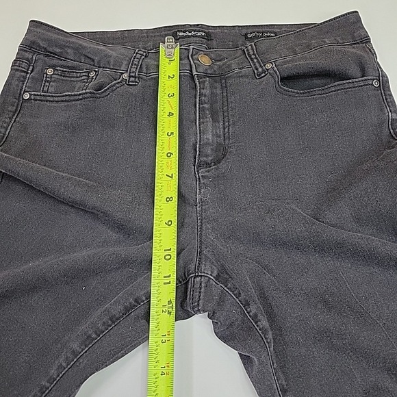 Needle And Cloth Jeans Black Skinny Ankle Women Size 14 Medium Rise Straight Leg - Picture 4 of 8